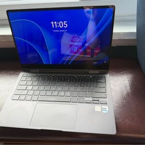 Samsung Book2 360 with accessories